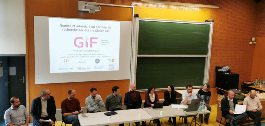 Lancement de la chaire GIF : Geodata, Immobilier, Foncier à Avignon Université, 31/03/2023